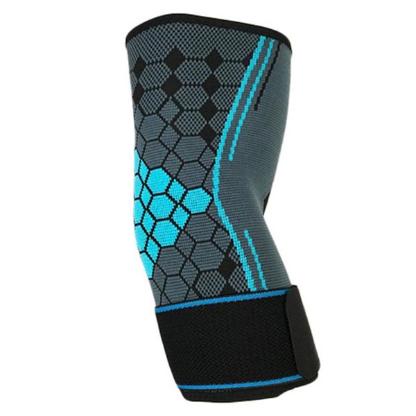 

1pc training basketball breathable elbow pads tennis protectors sports non slip high elastic badminton fitness, Black;gray