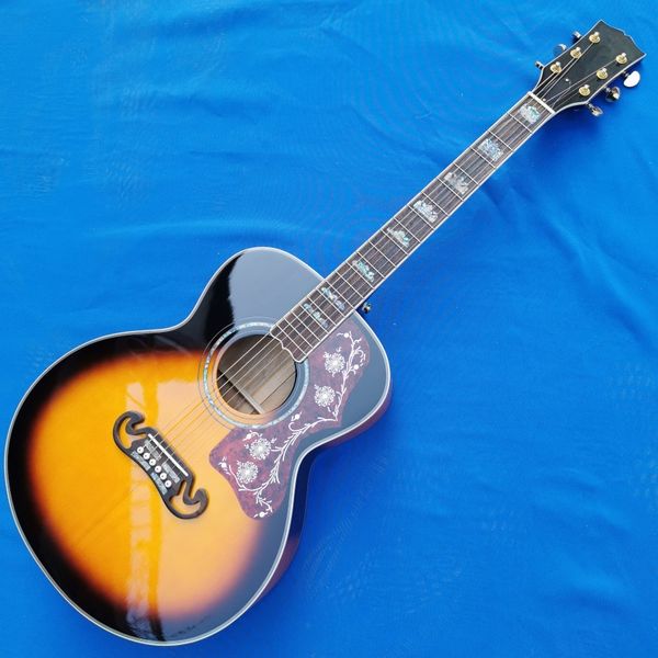 

solid wood section 38 inch j200 series acoustic guitar