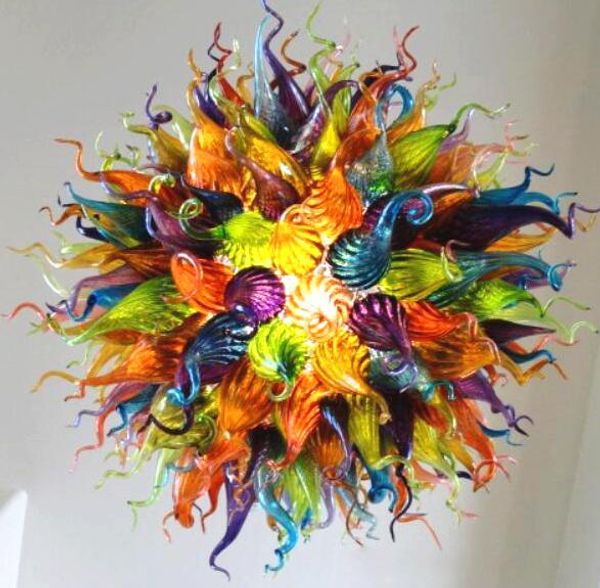 

lamps christmas decor colorful chandeliers lamp retro hand blown led pendant lights murano glass villa chandelier