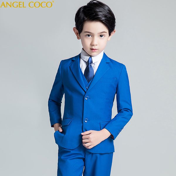 

boys suits for weddings blue kids prom suits wedding kids tuexdo children clothing set boy formal classic costume 5pcs/set