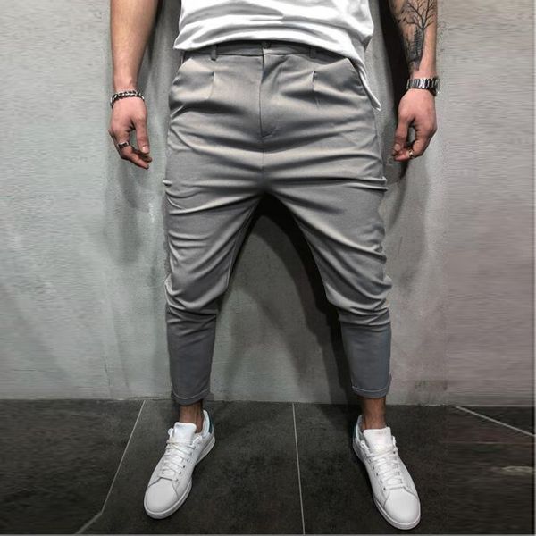 

casual jogger brand men pants hip hop harem joggers pants 2018 male trousers mens joggers solid sweatpants large size xxl, Black