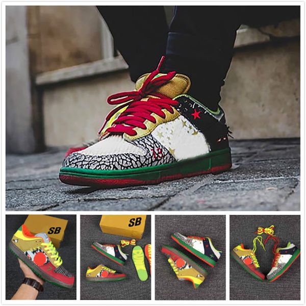 

New SB Dunk Low What the for Skateboarding Shoes Designer Sneakers Fashion Sport Shoes for Men Women Casual Sneakers