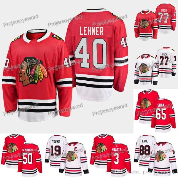 

2019 Draft Chicago Blackhawks Jersey 40 Robin Lehner 77 Kirby Dach 65 Andrew Shaw 88 Patrick Kane 50 Corey Crawford 19 Jonathan Toews Jersey