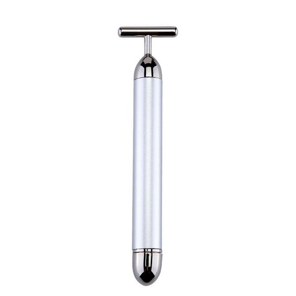 

factory price custom cosmetic beauty tool promotion gift t-shaped beauty bar 24k golden vibrating facial massager