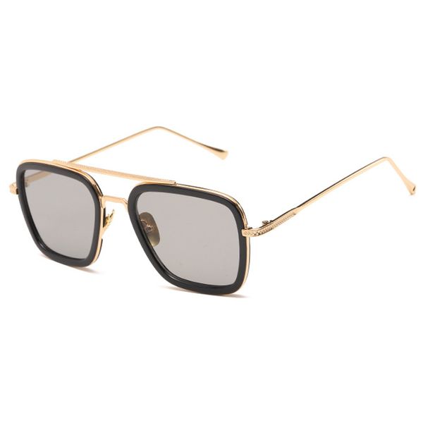 

newly retro sunglasses square frame uv protective sun eyes glasses fif66, White;black
