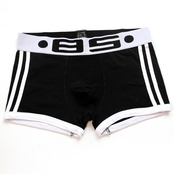 

men panties boxers male underwear men's boxer shorts u convex cotton man underwear boxer underpants, Black;white