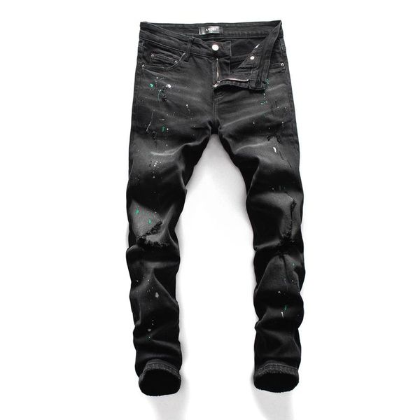 

2020 ендении мод high street дѬ jeans бѬне микѬо-лаине бѬки мђжкие кѬаки hip, Blue