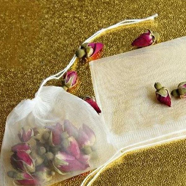 

6*7cm empty tea bags with string mesh filter bag food strainer coffee tea filter bags