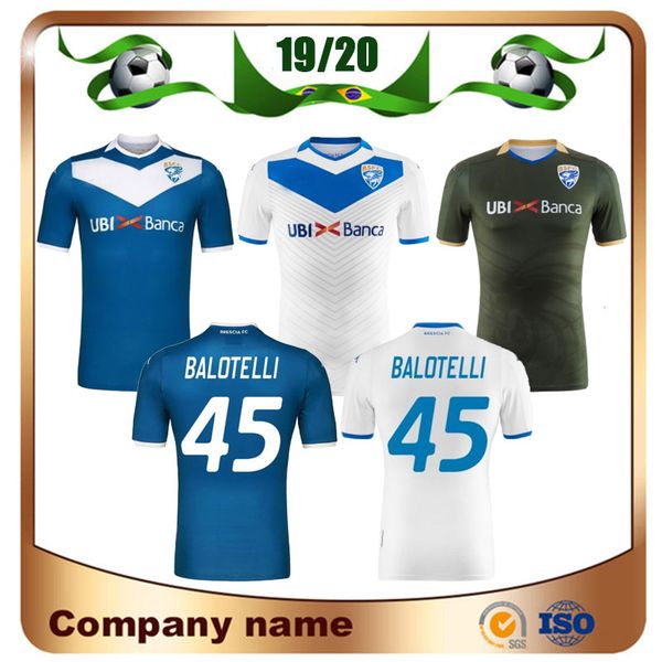 

19/20 brescia calcio soccer jersey 2020 home balotelli magnani tonali donnarumma shirt away ayÃ© maglietta morosini football uniform, Black;yellow