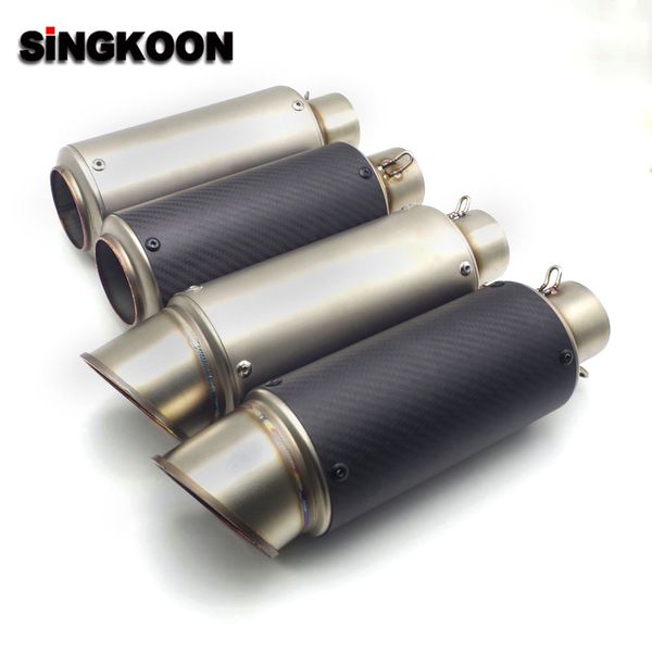 

for yamaha xt 600 benelli tnt 125 yamaha ybr 125 ruckus 51/ 6mm inlet universal motorcycle exhaust scape moto muffler pipe