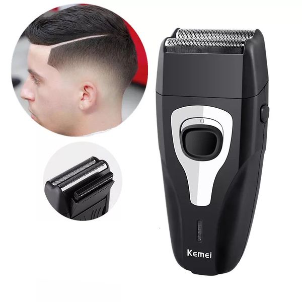 

kemei rechargeable electric shaver for men twin blade reciprocating razor face care multifunction hair beard trimmer barber tool