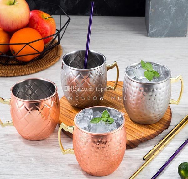 

18oz 530ml медные чашки москва mule медь кружки кованые покрытие медь пивные кружки для водка виски коктейли пиво чашки кофе молоко