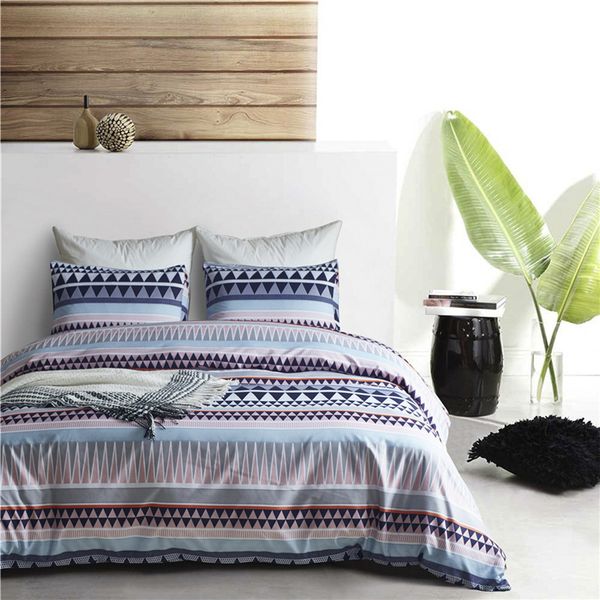 

clear pattern micofiber fabric fashion duvet cover set king/queen/twin size 3pcs/set simple print bedding quilt sheet 200*200