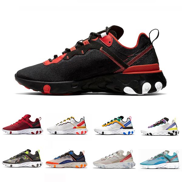 

script react element 55 undercover x 87 mens running shoes for men women 87s 55s triple black white highlighted trainers sports sneakers