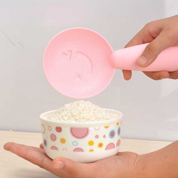 

environmental special kitchen tool non stick smiling face rice spoon kitchen spoons soup ladle tableware dinnerware rice cooker