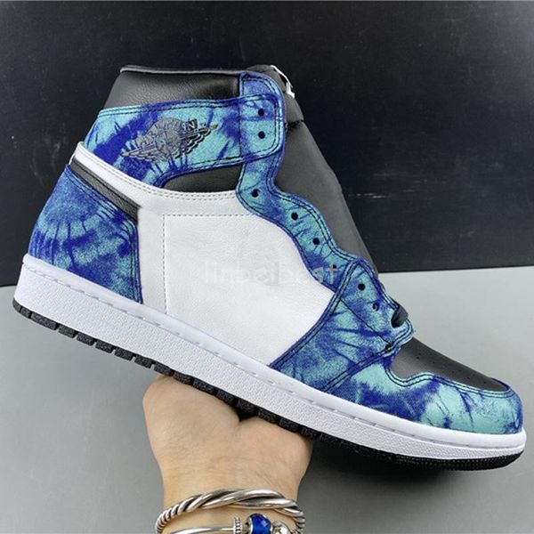 

новая 1 high og wmns tie dye zapatos мужчины женщины баскетбол обувь 1s jumpman спортивный спортивные тренажеры мужские кроссовки дизайнер р