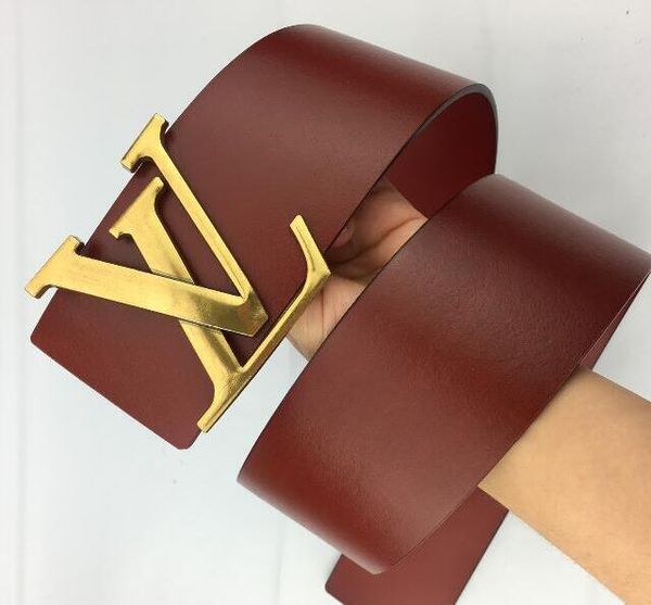 

2048 new fashion mens business belts ceinture automatic buckle genuine leather belts for men waist belt ing, Black;brown