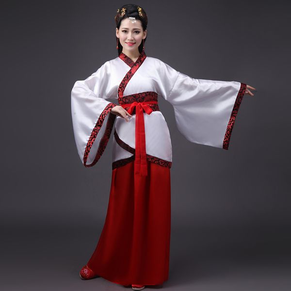 

hanfu double-winding costume performance p fairy fairy skirt, Black;red