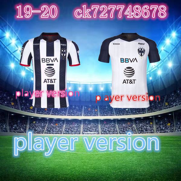 

player version 19 20 monterrey soccer jerseys d.pabon r.funes mori football shirt 2019 2020 monterey jersey size :s-2xl, Black;yellow