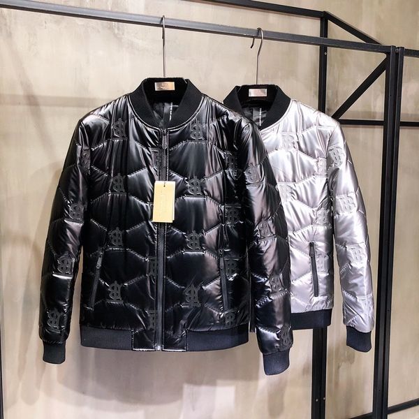 

luxury jacket winter down coat with letter imprint male padded coat new arrival b100498x, Black