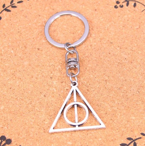 

древний серебряный брелок 32 мм дары смерти кулон diy мужчины ювелирный автомобиль брелок брелок держатель сувенир дизайнер брелок лучший по, Slivery;golden