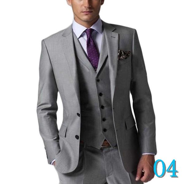 

2019 new arrival men's suit business casual men's suit gray korean version of the slim suit professional wear man weddingo4, White;black