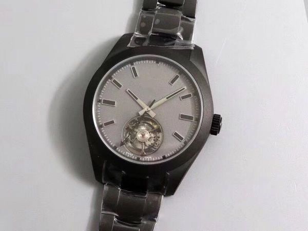 

jb 116400 orologio ди lusso 3131 турбийон автоматические механические движения черный pvd стали часы случае дизайнерские часы, Slivery;brown