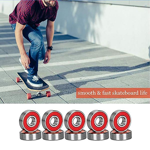 

no noise smooth skate scooter bearing longboard speed inline skate wheel bearing mini skateboard skater scooter bearings