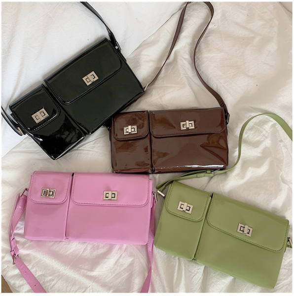 

fashion women's bag patent small girl messenger shoulder bag cross body female candy color cute s256998