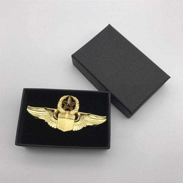 

american navy captain pilot badge caps hats badges american army admiral metal badge army fan collection gifts, Blue;gray