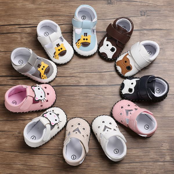 

cartoon men and women rubber sole sandals anti-skid toddler shoes