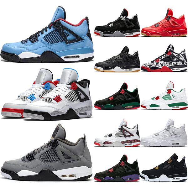 

Cheap 4 Men Basketball Shoes 4s Cool Grey OG Bred For 2019 White Cement Mens Athletic Sport Sneaker Size 41-47 Drop Shipping
