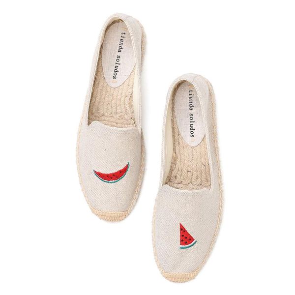 

tienda soludos espadrilles for women flat embroidered, Black