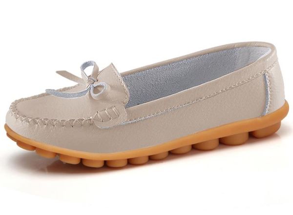 

women flats casual shoes leather fashion comfortable non-slip women's shoes 189, Black