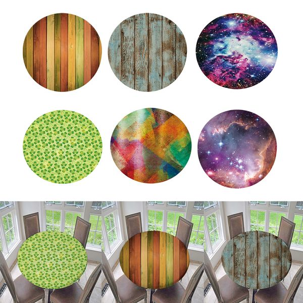 

6 colors 47" diamater home round tablecloth protector cover table cover