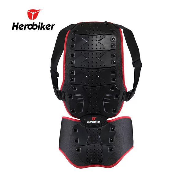 

herobiker motorcycle armor vest chest back body armor motocross protective gear motorcycle vest motocross racing body protector, Black;white