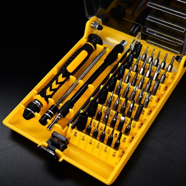 

multifunctional interchangeable head screwdriver set 45 pieces chrome vanadium steel screwdriver head mobile phone repair tool