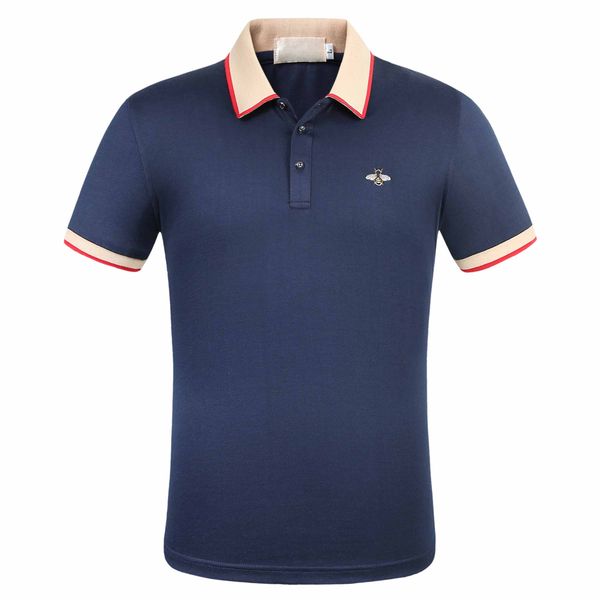 

little bee designer polo shirts= 2020 новый бренд мода роскошный дизайнер негабаритных футболка ес размер печати одежда мужская брендовая ру, White;black