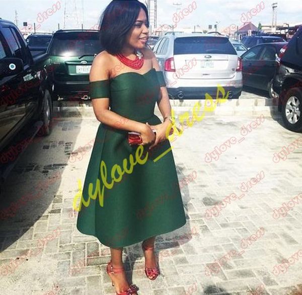 

2019 elegant arabic plus size african black girl prom dresses vestidos de fiesta short homecoming formal dress green evening gowns