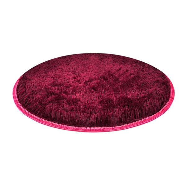

round cushion sleeping bed portable anti slip winter warm dog mat super soft long plush cats durable puppy non toxic