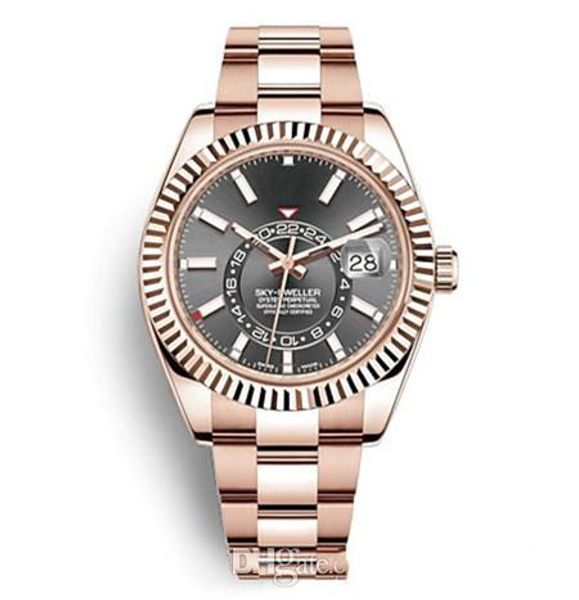 

Luxury watches sports watch automatic mechanical stainless steel rose gold and silver black dial mens watches 42mm wholesale