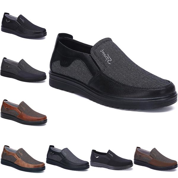 

fashion men's casual shoes breathable black navy brown wild flat shoes for any occasion outdoor jogging walking main4