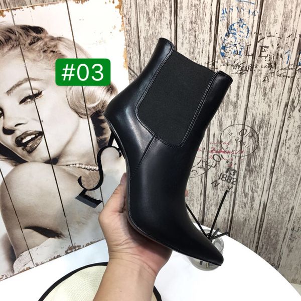

pointed toe womens leather ankle boots black thrill letter heels pumps woman gold 11cm high-heeled dress wedding bridal shoes