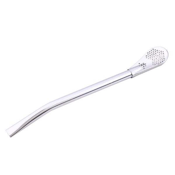

stainless steel drinking straw filter handmade yerba mate tea bombilla tool