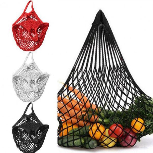 

shop grocery tote bag food storage mesh shopping bag reusable string fruit storage handbag totes women shopping mesh net woven bag dhlan2696