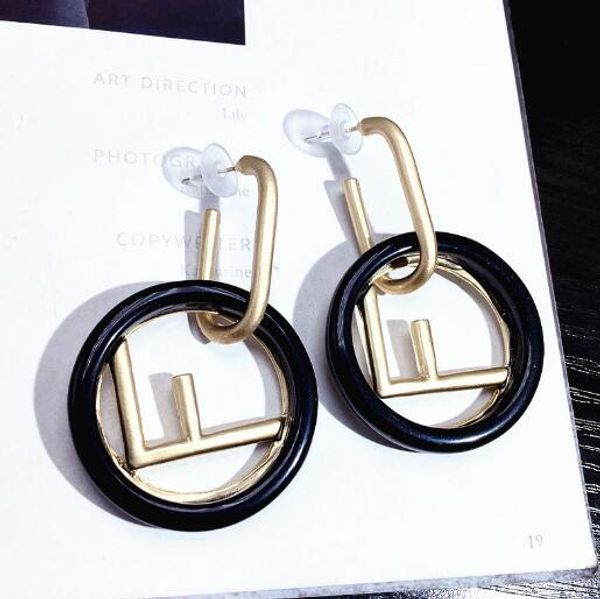 

2019 Women's Jewelry Fashion Earrings Letters 18K Silver Plated Sterling Silver Women's Earrings E8968
