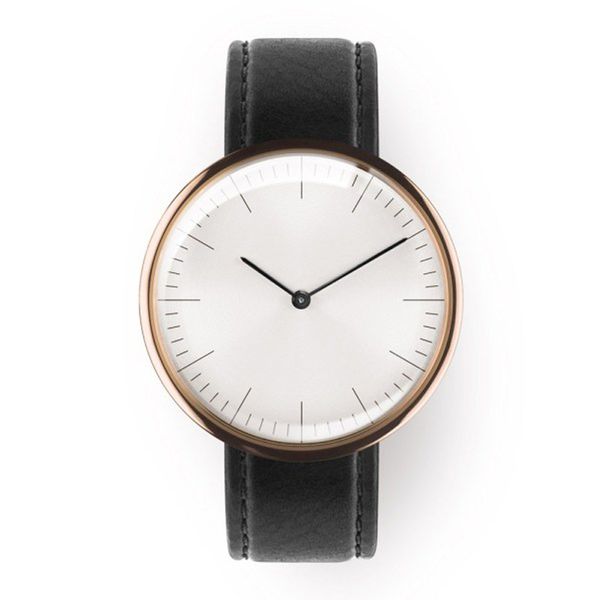 

2020oem custom new design 2 hands watch minimalist classic original montre minimaliste, Slivery;brown