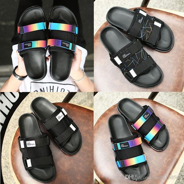 

designer slippers new brand cloth desinger slides mens women flip flops summer fashion new tide beach sandals outdoor slippers, Black