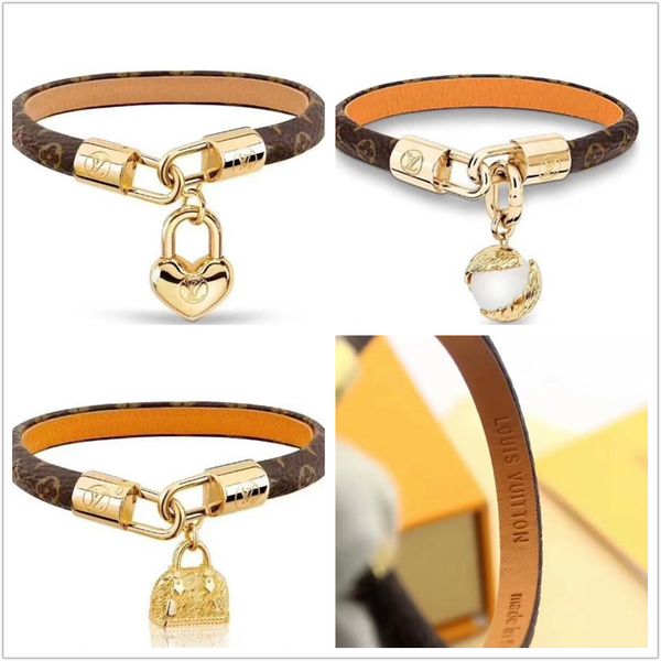 

exclusive womens genuine leather pearl bracelet bracelet luxury s designer s bracelets louis vuitton woman, Golden;silver