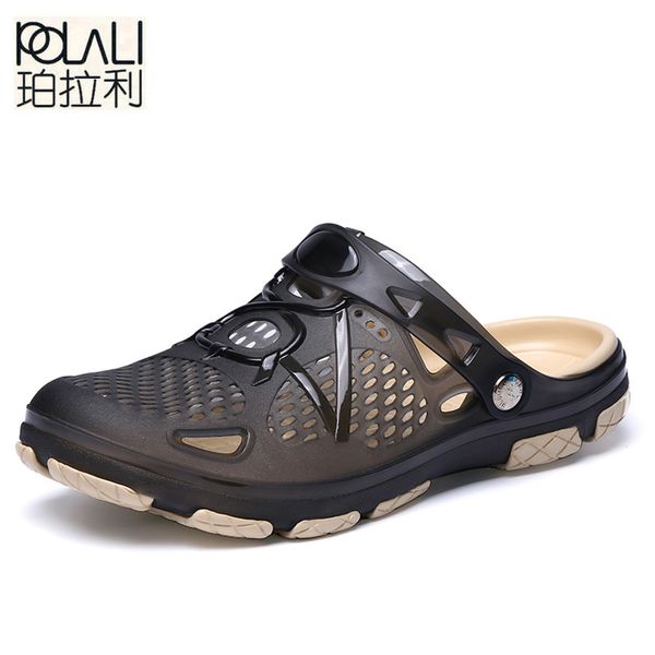 

polali outdoor casual walking beach flip flops casual men shoes summer fashion beach slippers sapatos hembre sapatenis masculino, Blue;gray